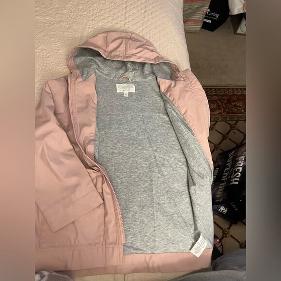 GYMBOREE Girls Mauve Pink Zip Up Hoodie Jacket Sz L 10/12 - Picture 4 of 8
